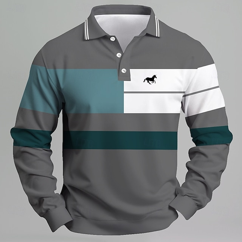 Kaos Polo Pria Bergaris dengan - Golf Equipment Cheap ulasan dan harga
