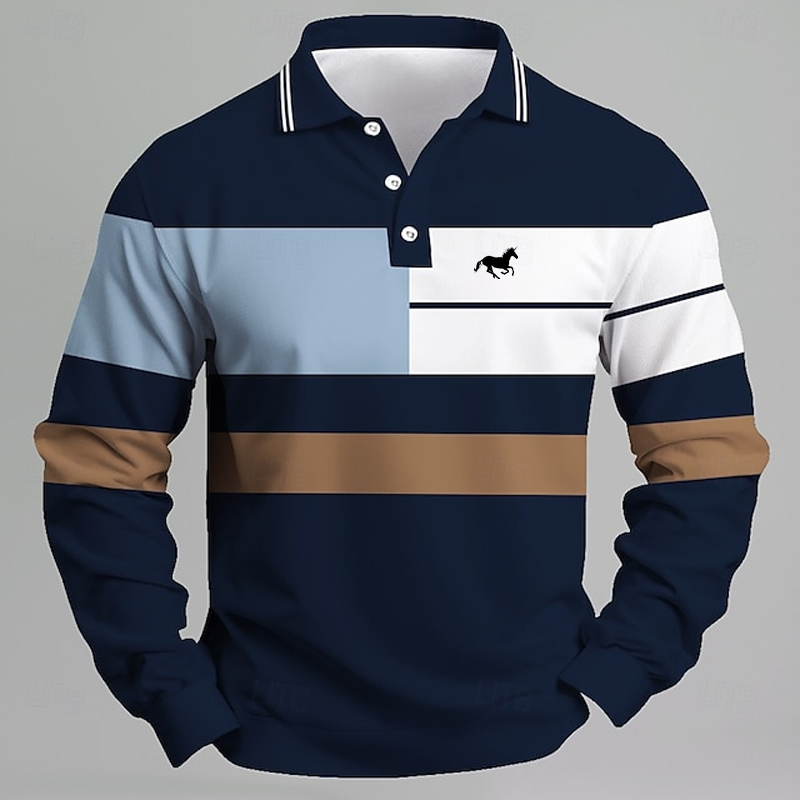 Kaos Polo Pria Bergaris dengan - Golf Equipment Cheap ulasan dan harga